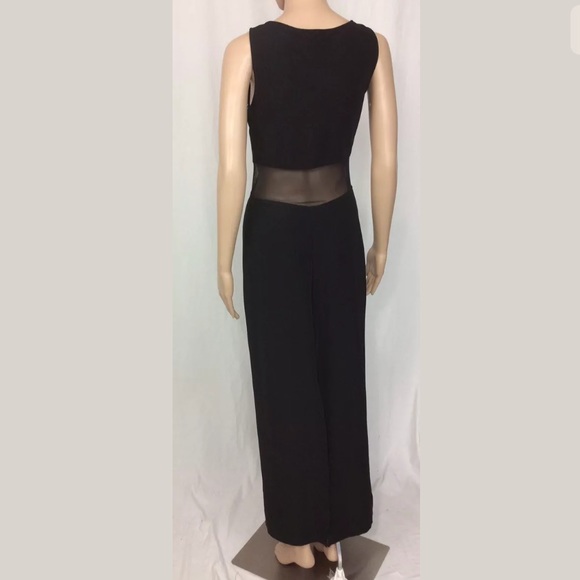 Vintage Long Stretchy Cut Out Mesh Maxi Long Dress - Picture 4 of 8